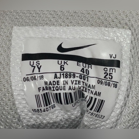 NIKE AIR MAX 95 BIG KIDS [SIZE 7Y/WOMENS 8.5] PLATINUM/RED BRONZE [AJ1899-001] - Picture 3 of 16